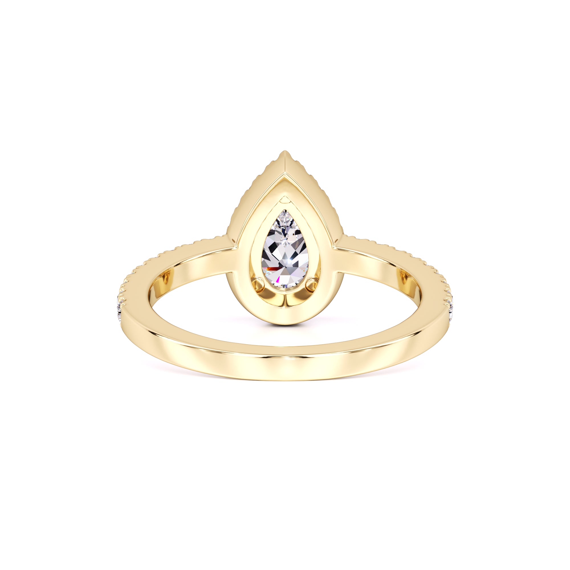 Quinn Moissanite & Lab Grown Diamond Ring | Yellow Gold | 3