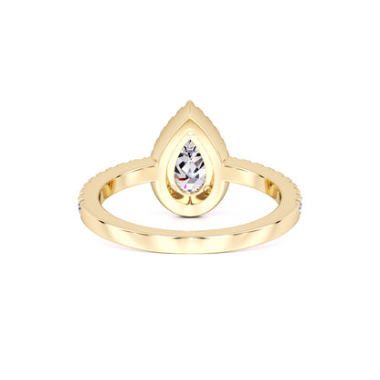 Quinn Moissanite & Lab Grown Diamond Ring | Yellow Gold | 3