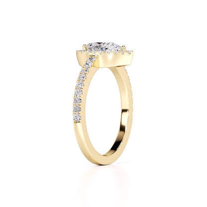 Quinn Lab Grown Diamond Ring | Yellow Gold | 3