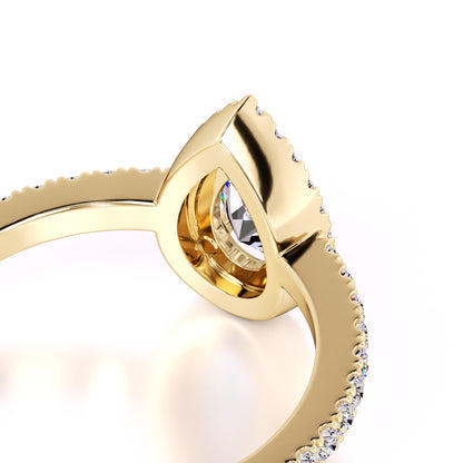 Quinn Lab Grown Diamond Ring | Yellow Gold | 2