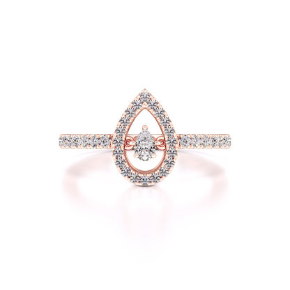 Brittany Moissanite & Lab Grown Diamond Ring | Rose Gold | 1