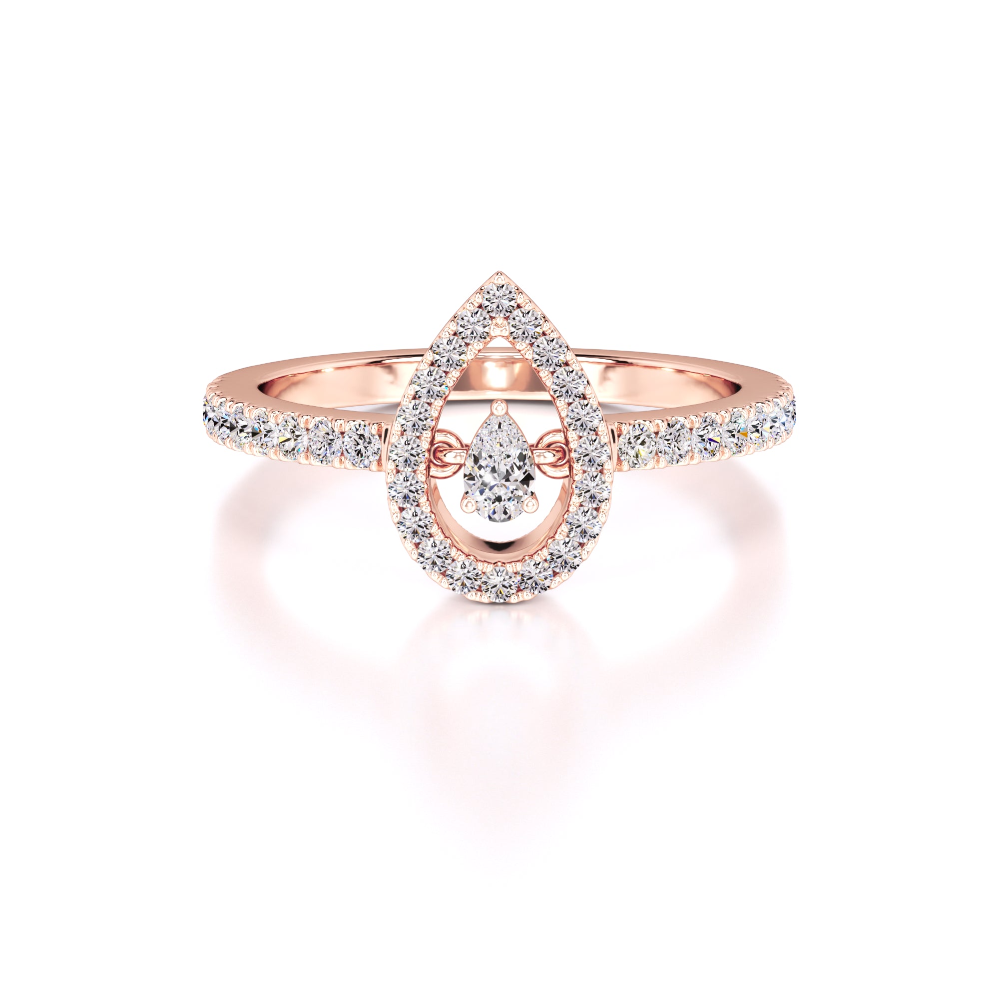 Brittany Lab Grown Diamond Ring | Rose Gold | 1