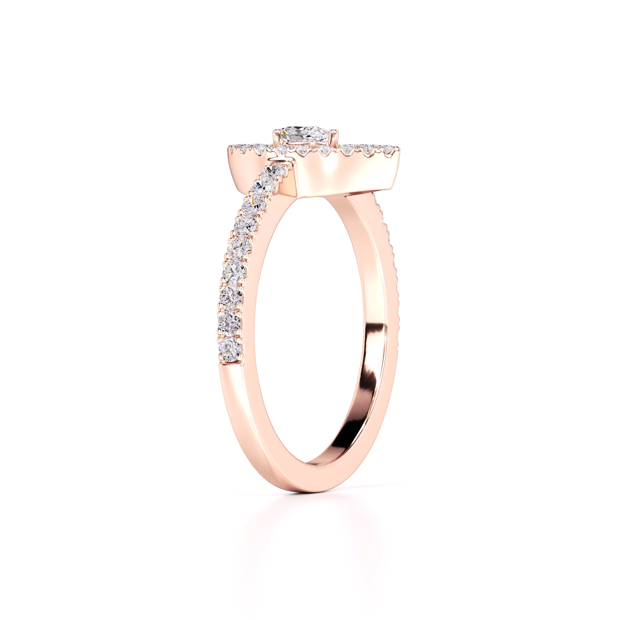 Brittany Lab Grown Diamond Ring | Rose Gold | 3