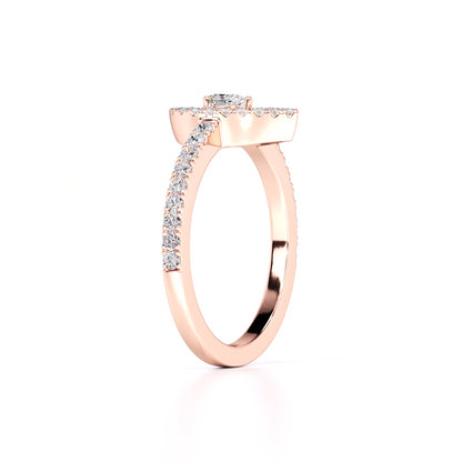 Brittany Lab Grown Diamond Ring | Rose Gold | 3