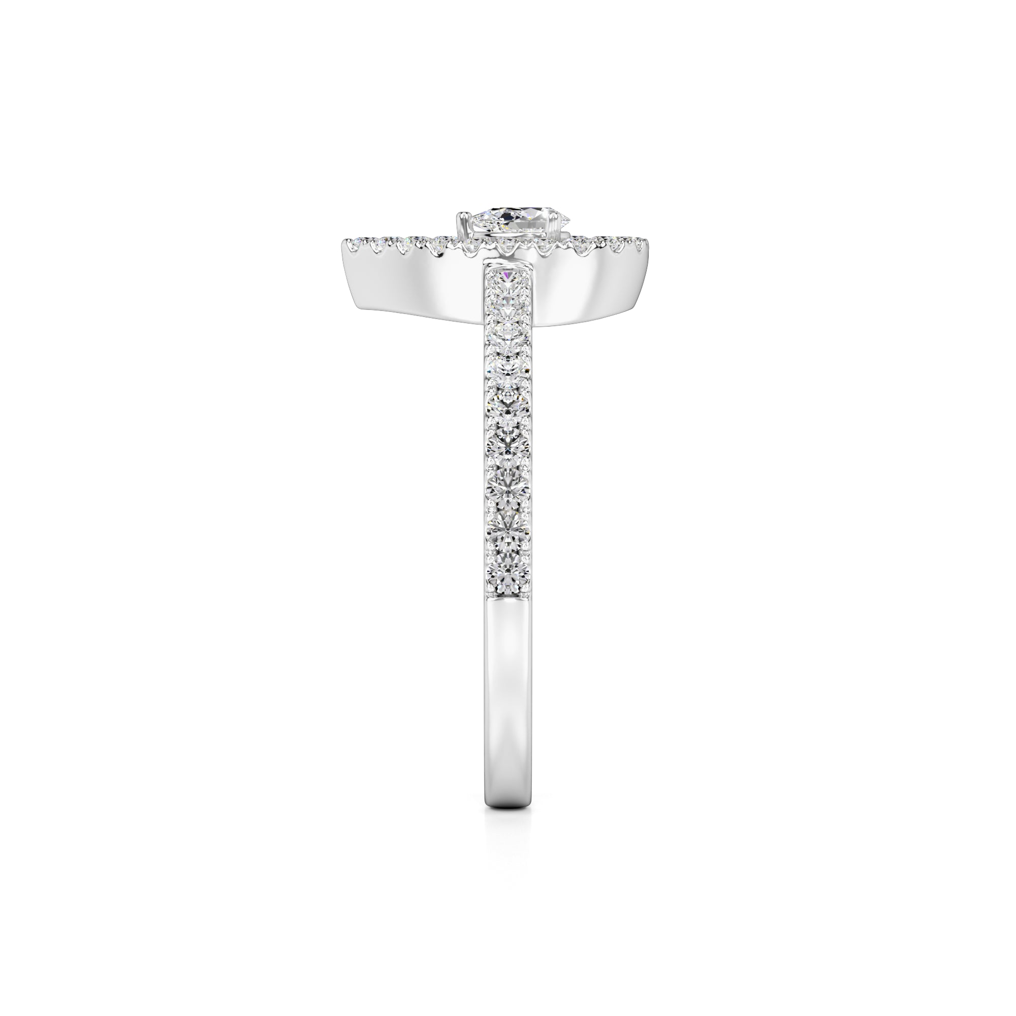Brittany Lab Grown Diamond Ring | White Gold | 4