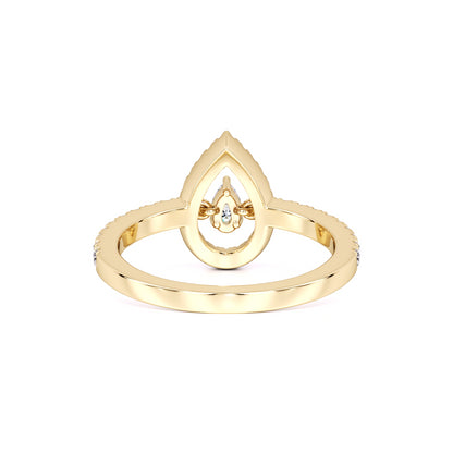 Brittany Moissanite & Lab Grown Diamond Ring | Yellow Gold | 3