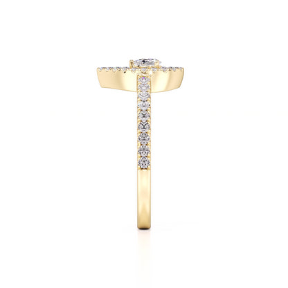 Brittany Lab Grown Diamond Ring | Yellow Gold | 4