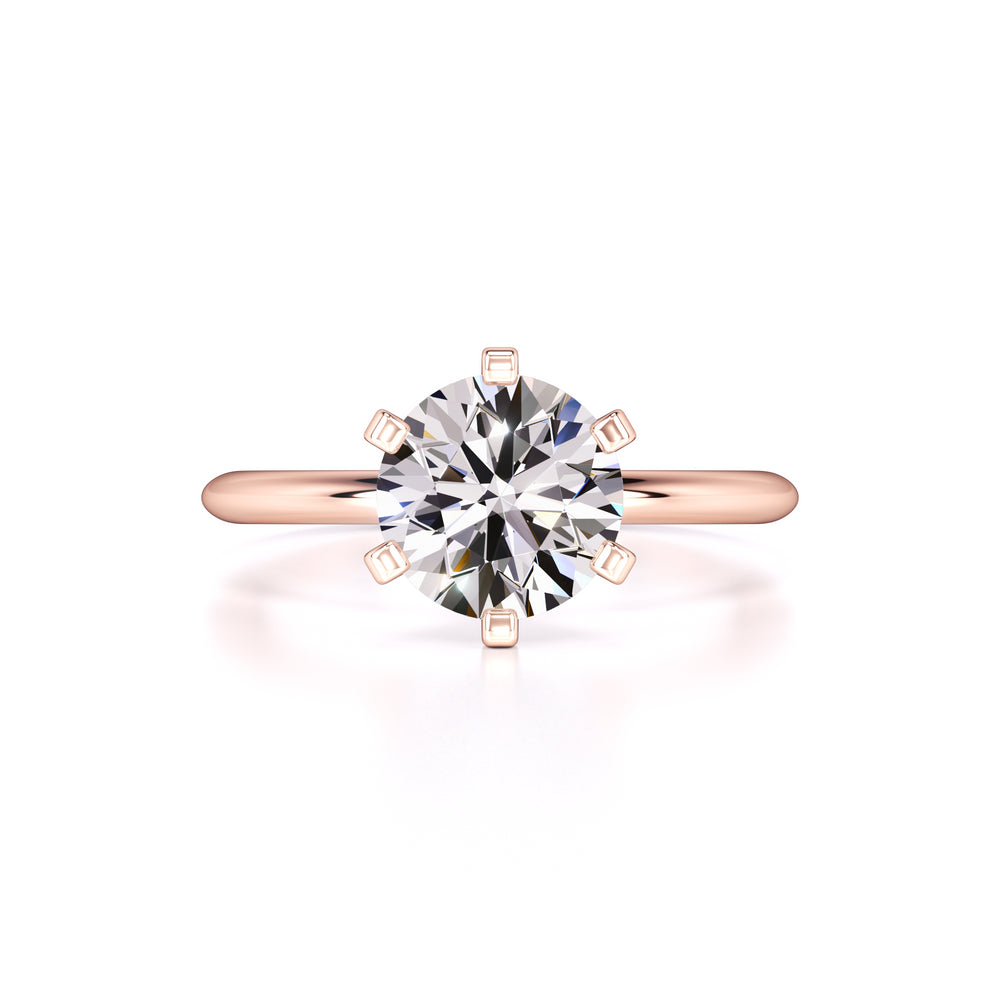 Emily Moissanite Ring | Rose Gold | 1