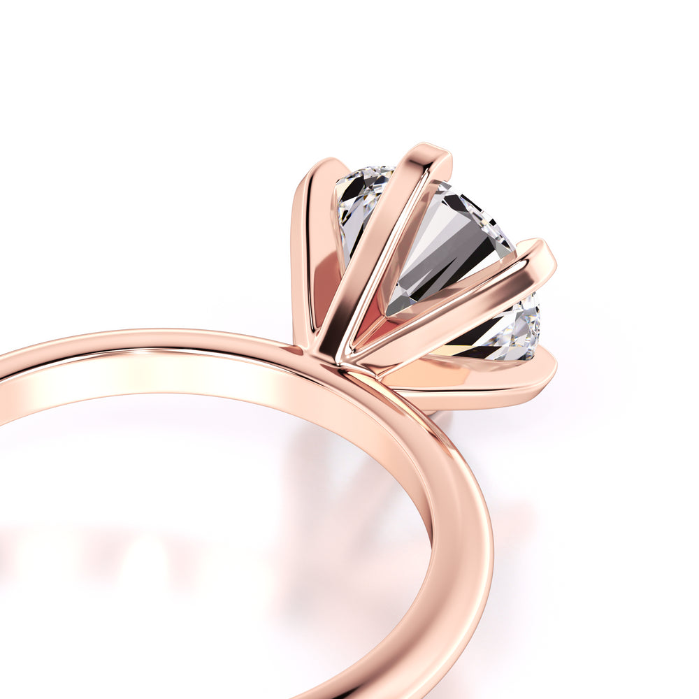 Emily Moissanite Ring | Rose Gold | 2
