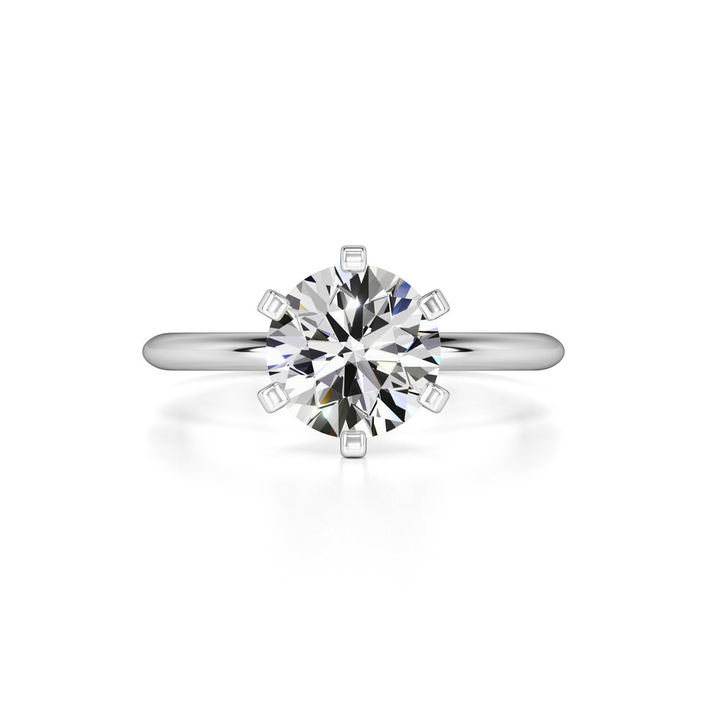 Emily Moissanite Ring | White Gold | 1