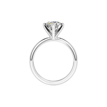 Emily Moissanite Ring | White Gold | 4