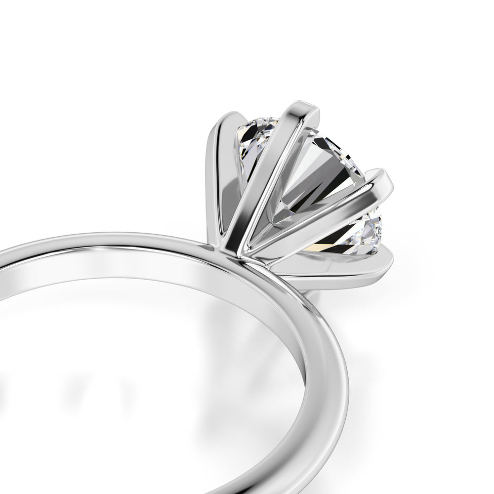 Emily Moissanite Ring | White Gold | 2