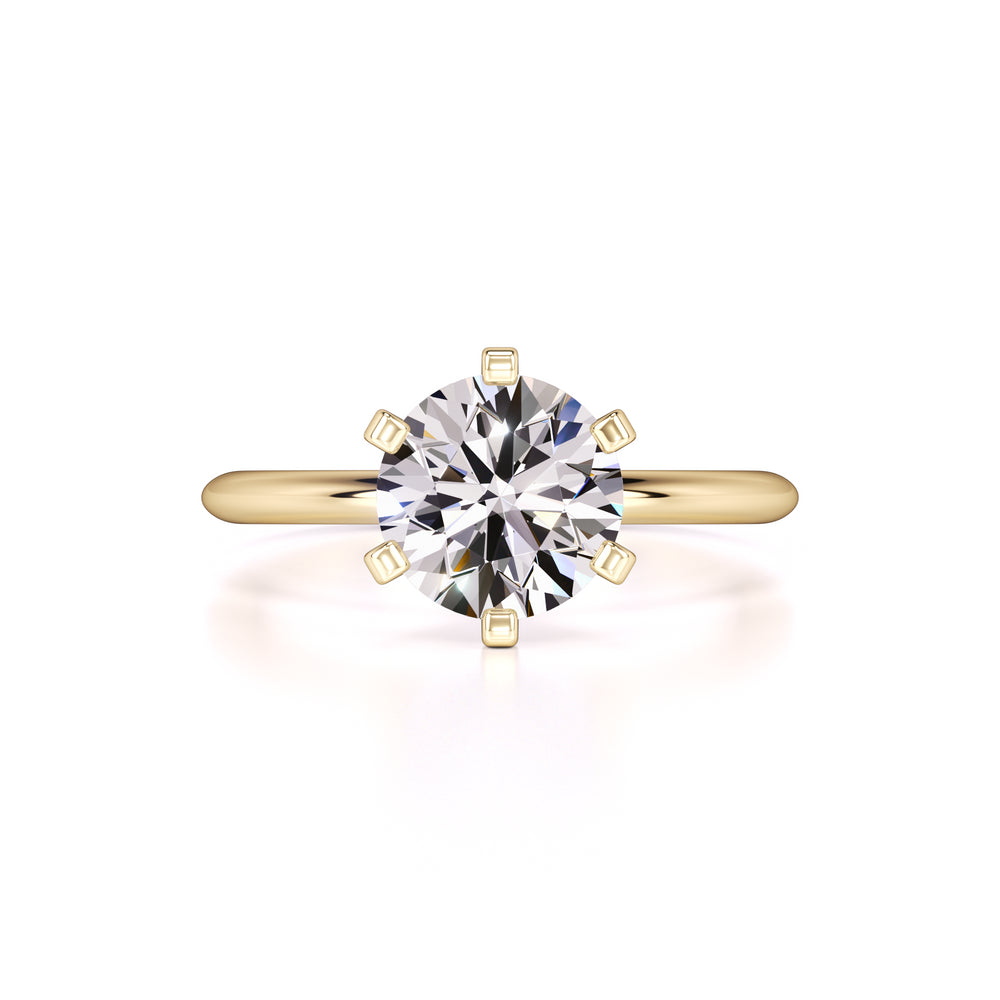 Emily Moissanite Ring | Yellow Gold | 1