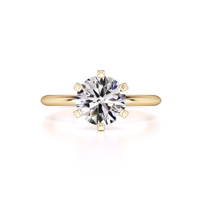 Emily Moissanite Ring | Yellow Gold | 1