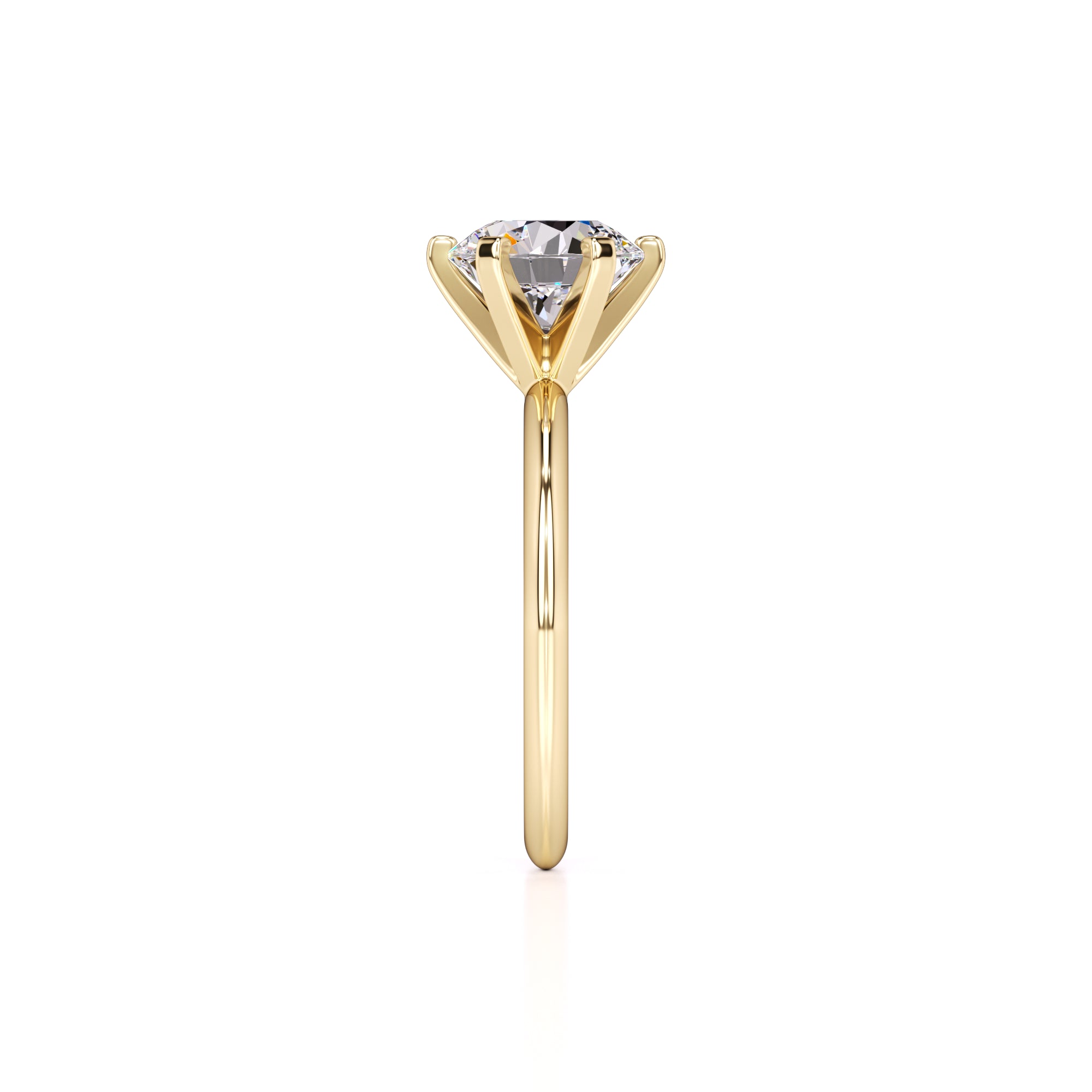 Emily Lab Grown Diamond Ring | Yellow Gold | 4