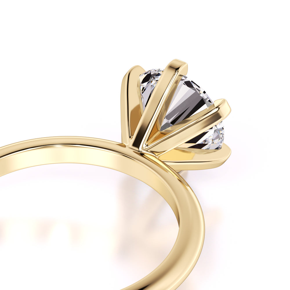 Emily Moissanite Ring | Yellow Gold | 2
