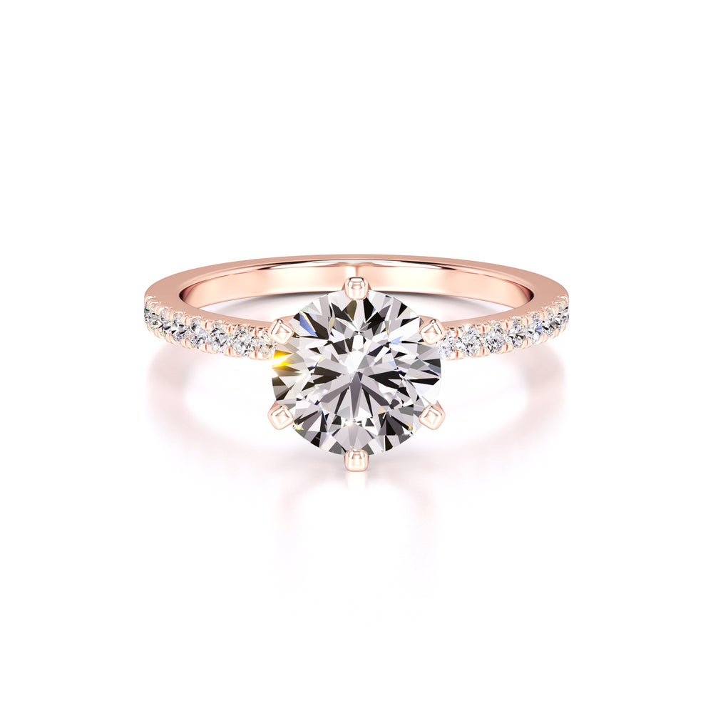 Kiera Lab Grown Diamond Ring | Rose Gold | 1