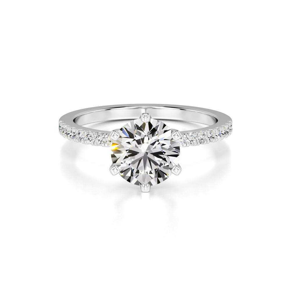 Kiera Lab Grown Diamond Ring | White Gold | 1