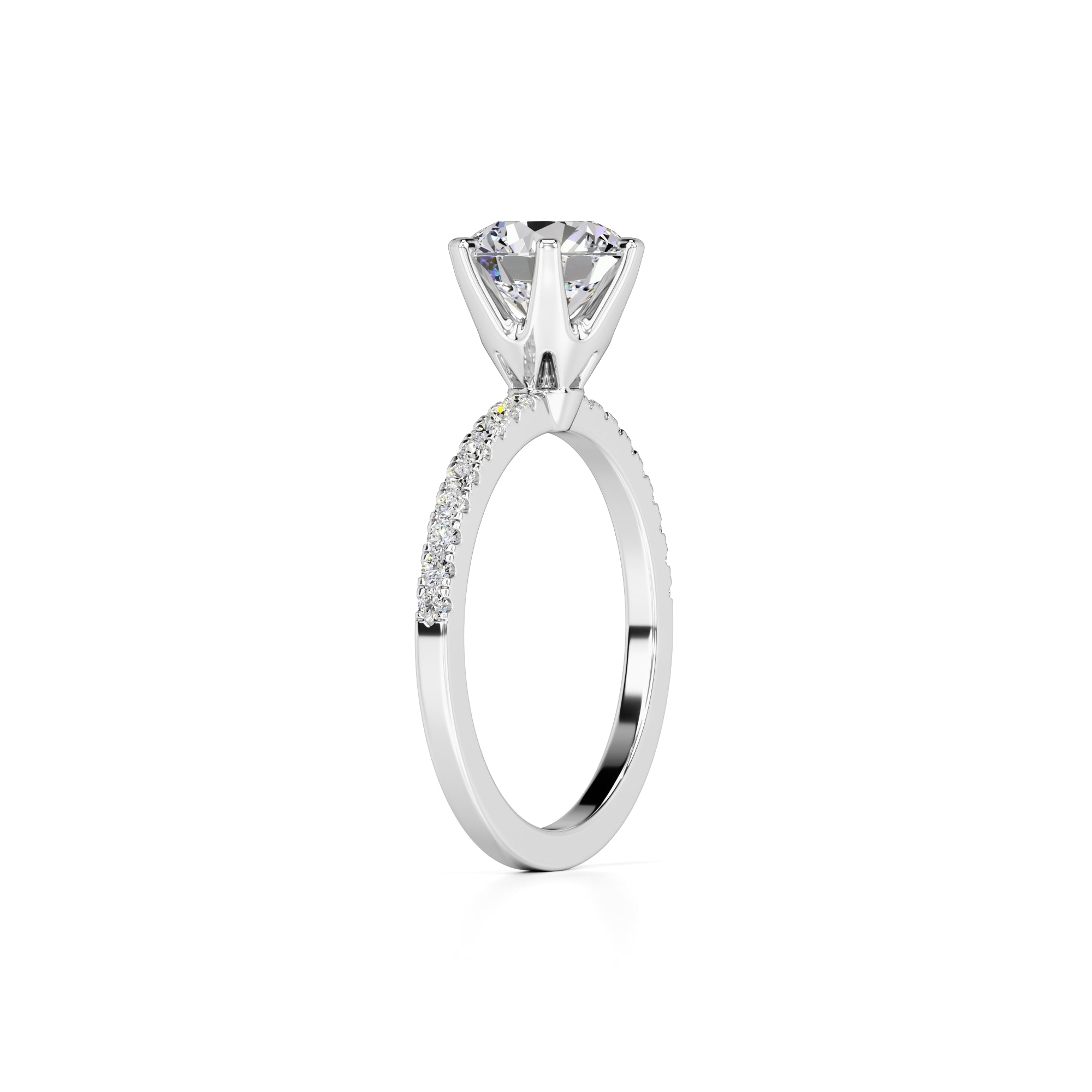 Kiera Lab Grown Diamond Ring | White Gold | 3