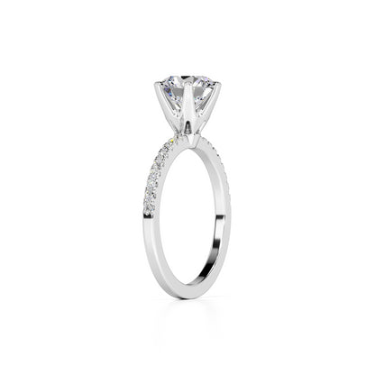 Kiera Lab Grown Diamond Ring | White Gold | 3