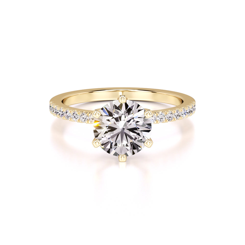 Kiera Lab Grown Diamond Ring | Yellow Gold | 1