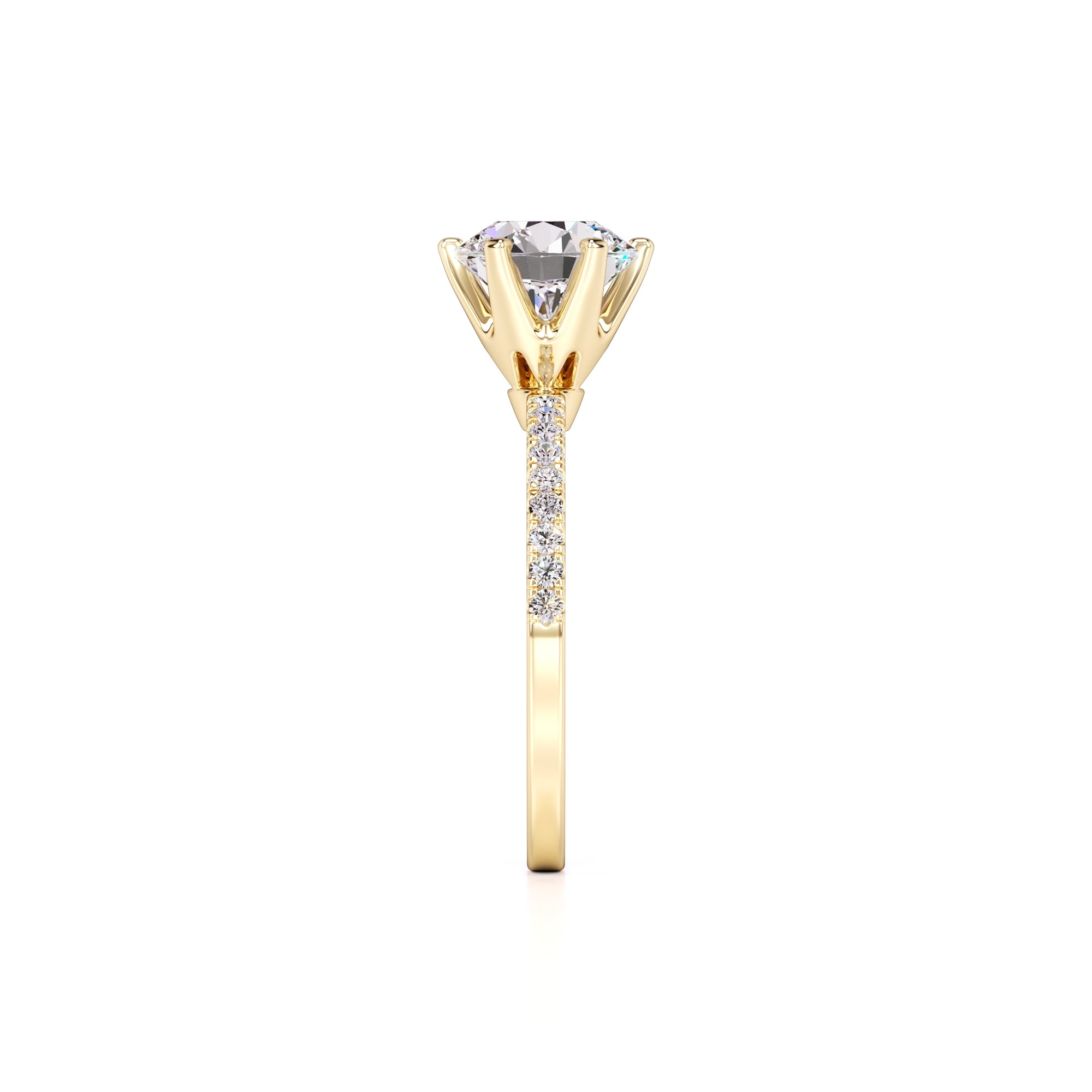 Kiera Lab Grown Diamond Ring | Yellow Gold | 4