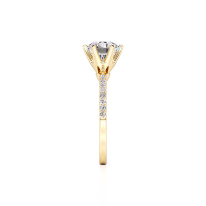 Kiera Lab Grown Diamond Ring | Yellow Gold | 4