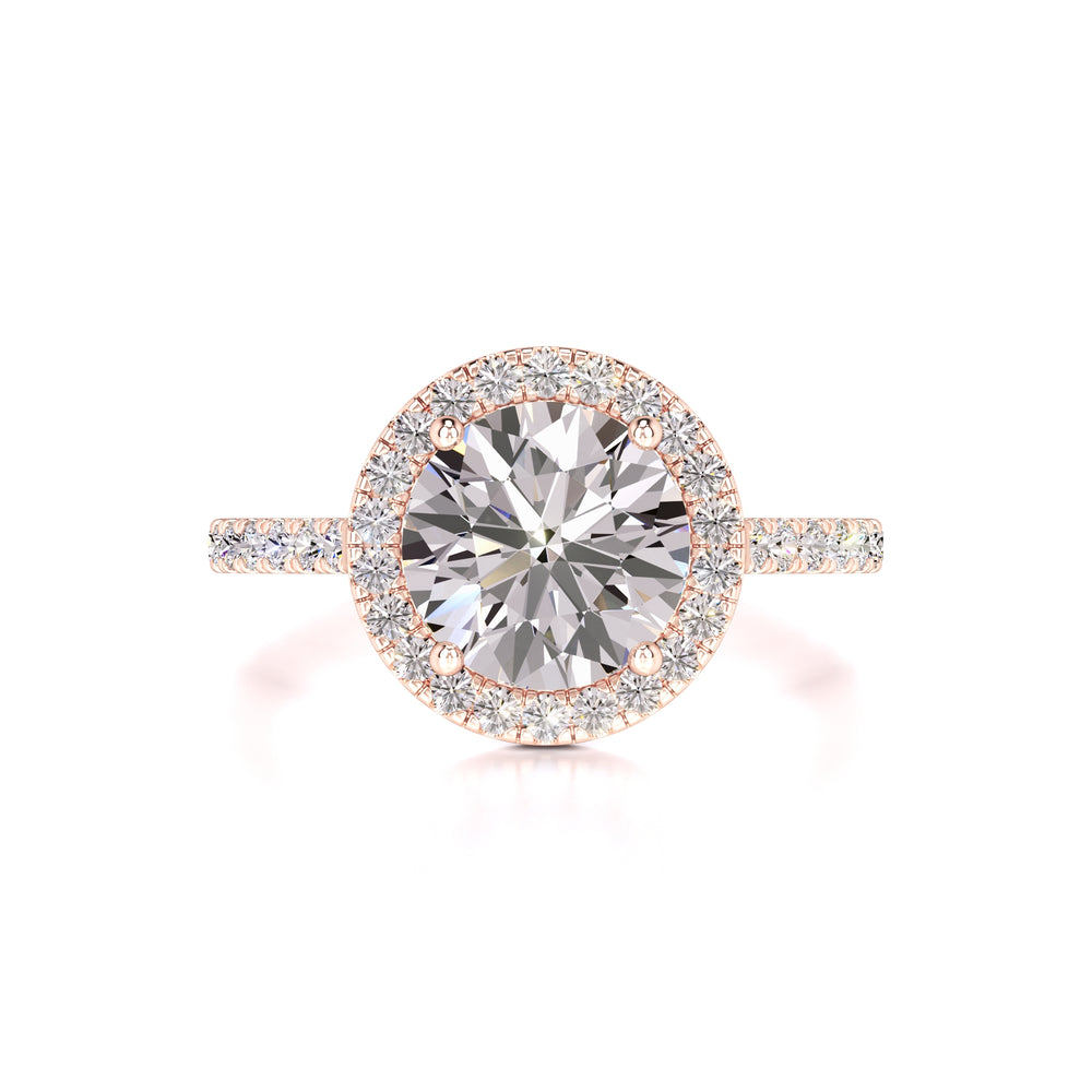 Sophia Moissanite & Lab Grown Diamond Ring | Rose Gold | 1