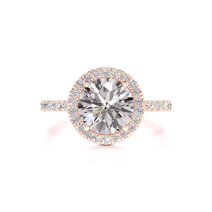 Sophia Moissanite & Lab Grown Diamond Ring | Rose Gold | 1