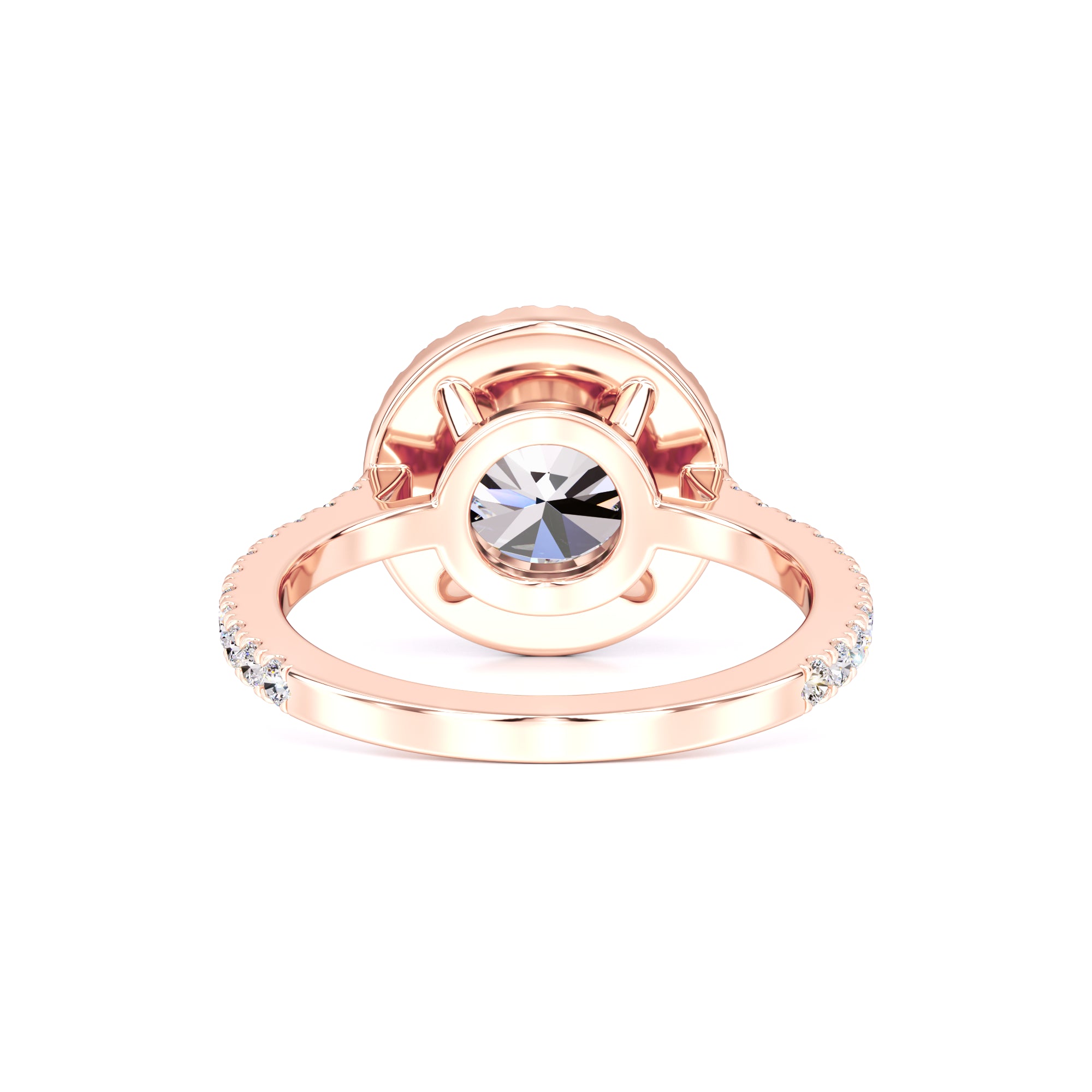 Sophia Moissanite & Lab Grown Diamond Ring | Rose Gold | 3