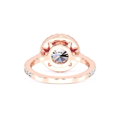 Sophia Moissanite & Lab Grown Diamond Ring | Rose Gold | 3