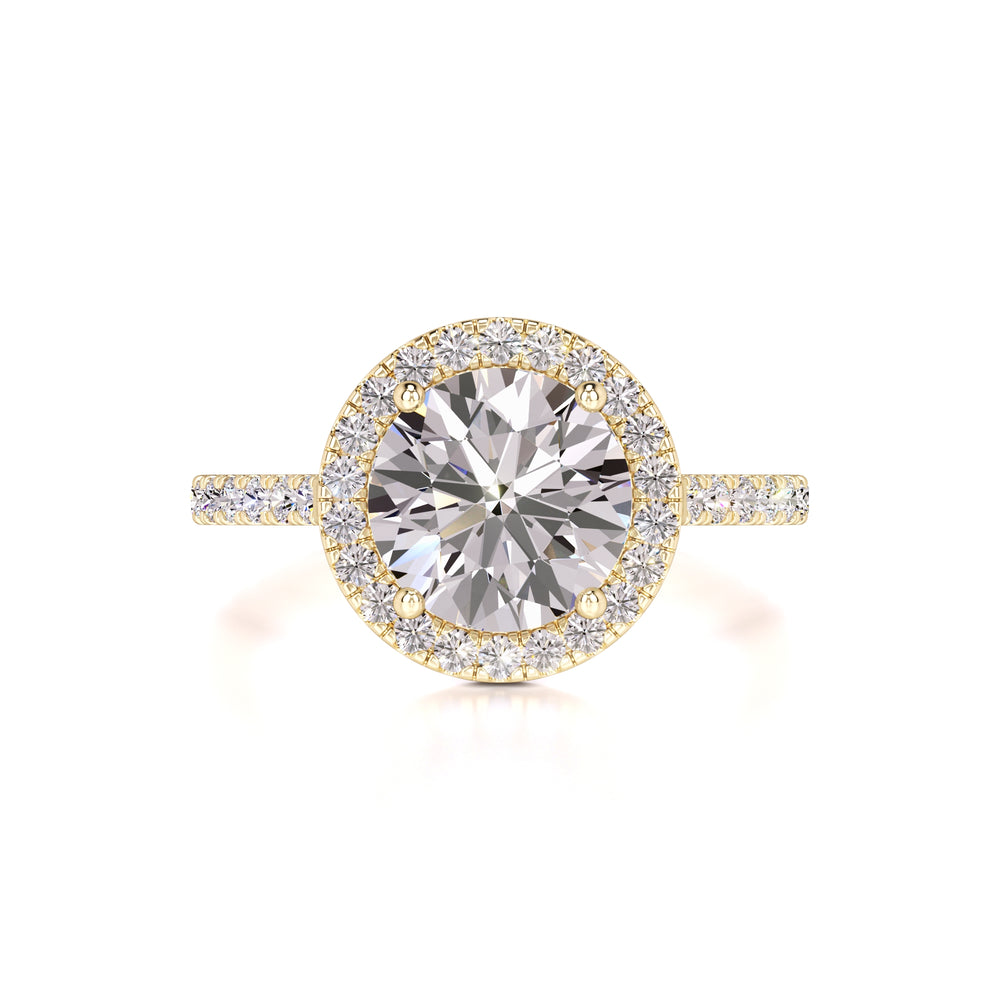 Sophia Moissanite & Lab Grown Diamond Ring | Yellow Gold | 1