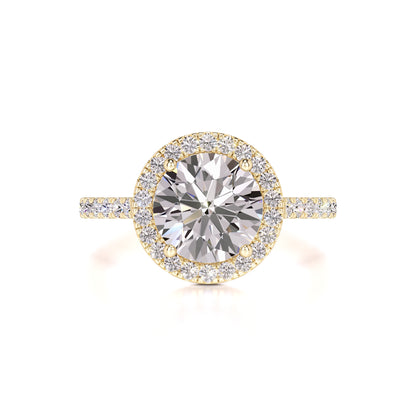 Sophia Moissanite & Lab Grown Diamond Ring | Yellow Gold | 1