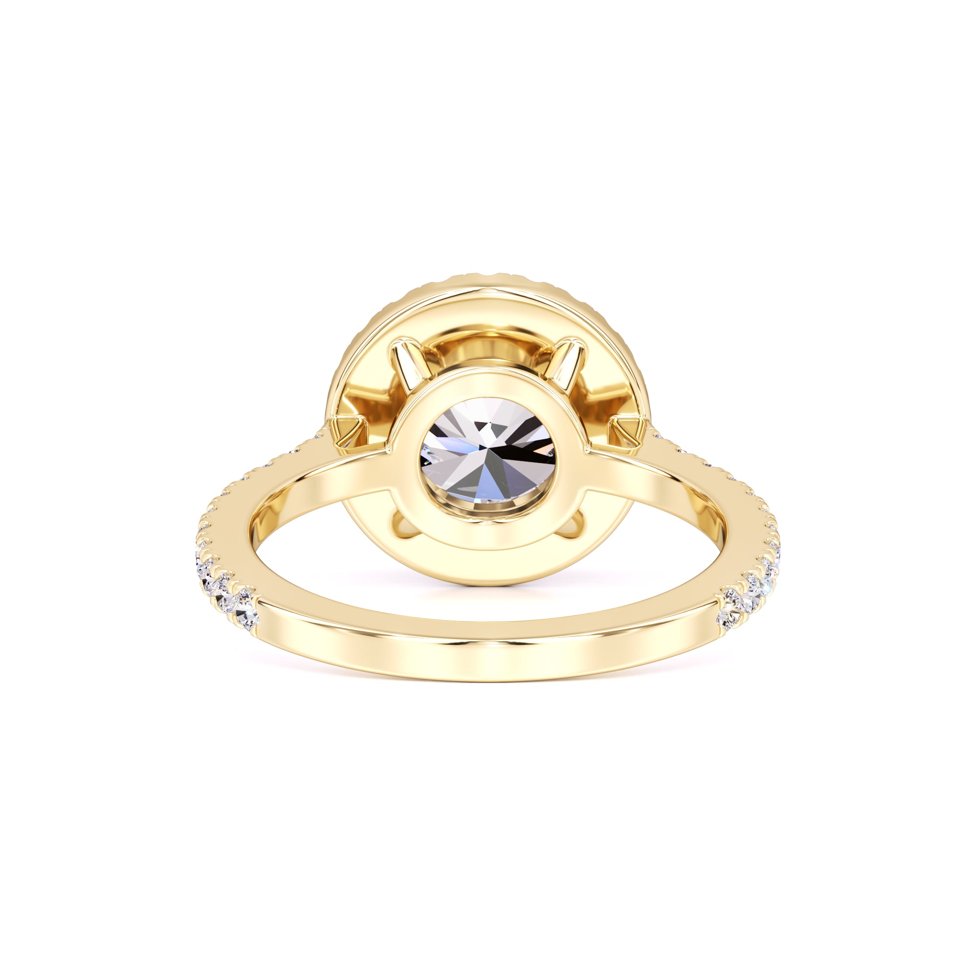 Sophia Moissanite & Lab Grown Diamond Ring | Yellow Gold | 3