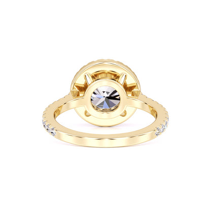 Sophia Moissanite & Lab Grown Diamond Ring | Yellow Gold | 3