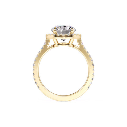 Sophia Moissanite & Lab Grown Diamond Ring | Yellow Gold | 4