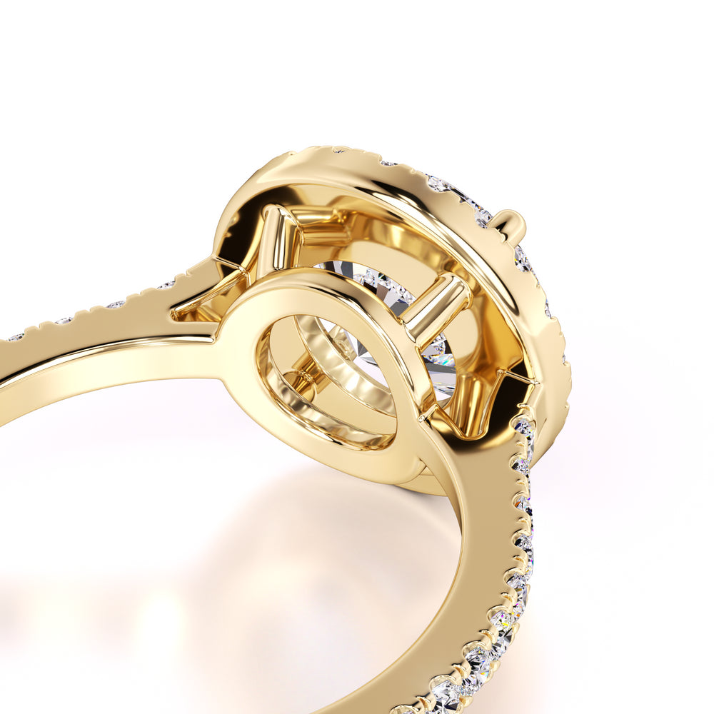 Sophia Moissanite & Lab Grown Diamond Ring | Yellow Gold | 2