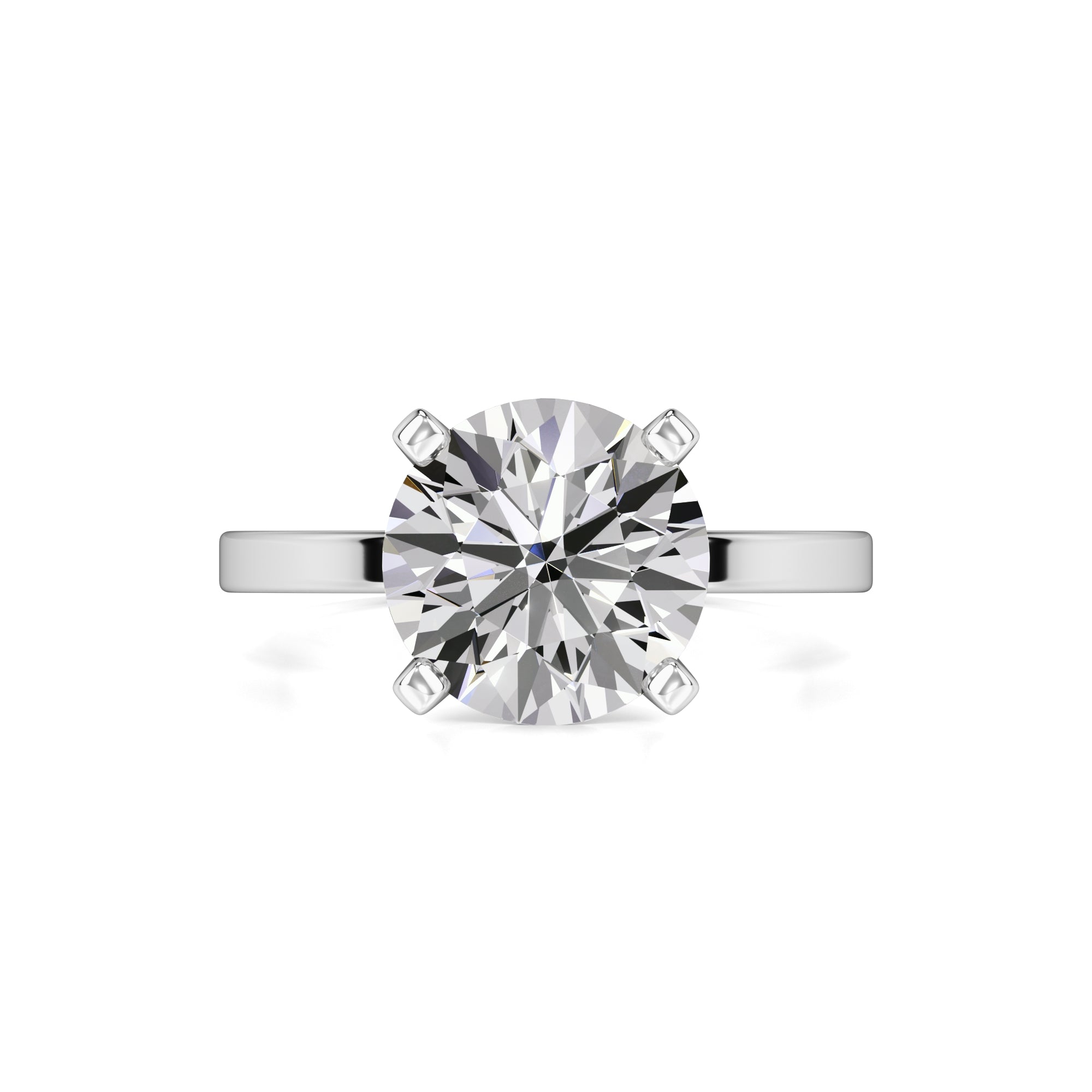 Adele Moissanite Ring | White Gold | 1