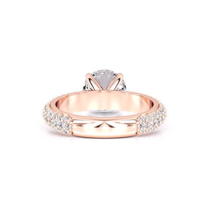 Vespera Moissanite & Lab Grown Diamond Ring | Rose Gold | 3