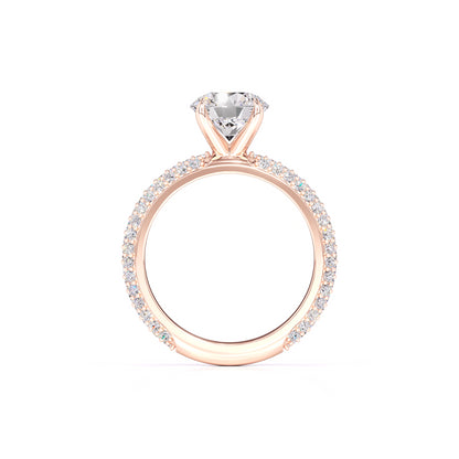 Vespera Moissanite & Lab Grown Diamond Ring | Rose Gold | 4