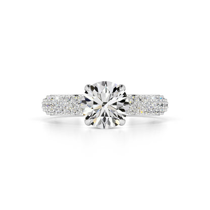 Vespera Moissanite & Lab Grown Diamond Ring | White Gold | 1
