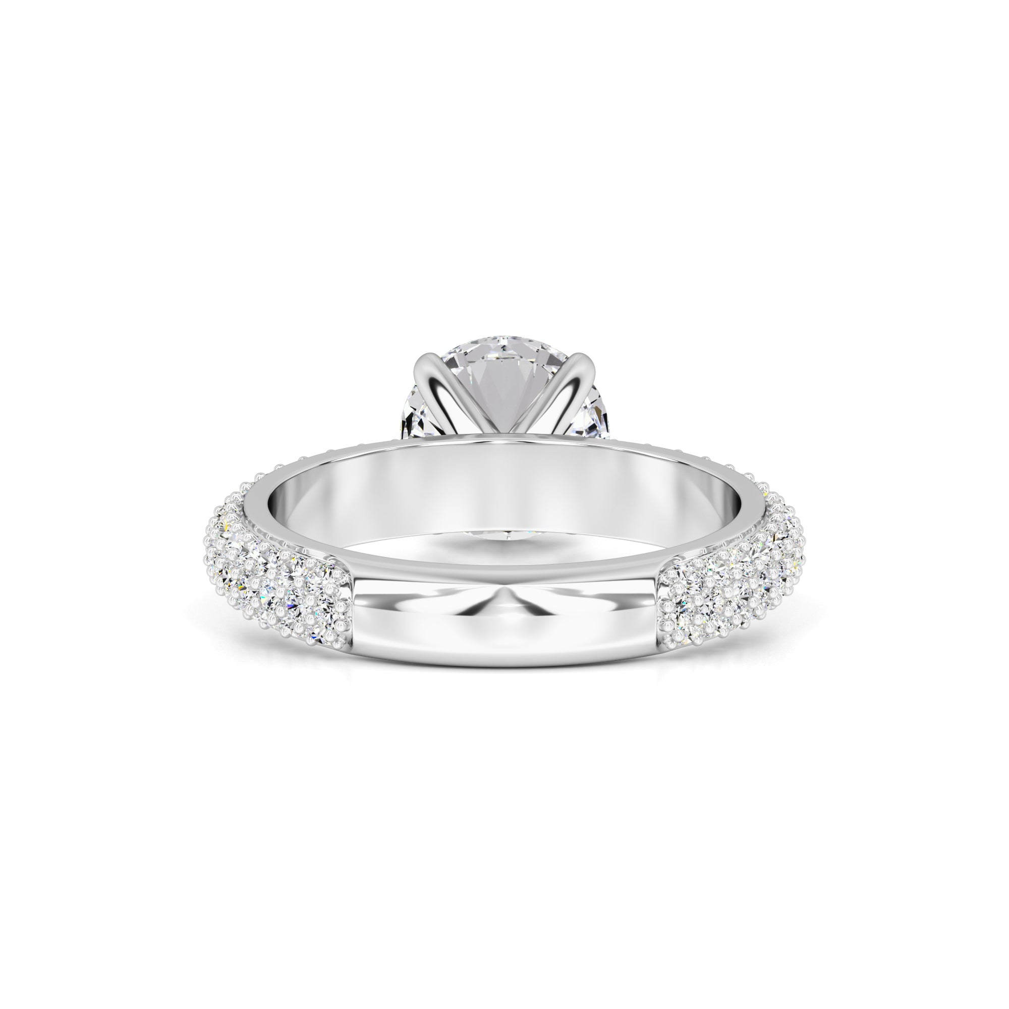 Vespera Moissanite & Lab Grown Diamond Ring | White Gold | 3