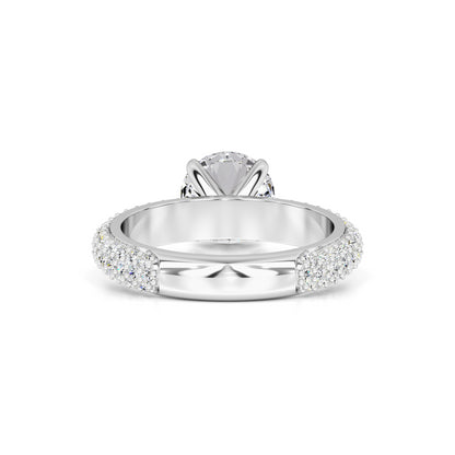 Vespera Moissanite & Lab Grown Diamond Ring | White Gold | 3