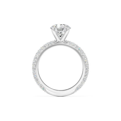 Vespera Moissanite & Lab Grown Diamond Ring | White Gold | 4