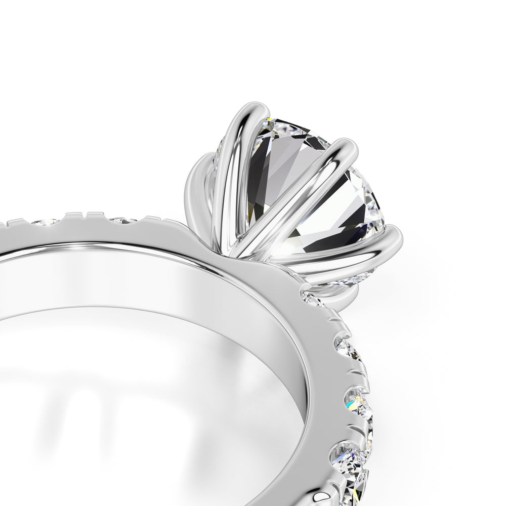 Vespera Moissanite & Lab Grown Diamond Ring | White Gold | 2