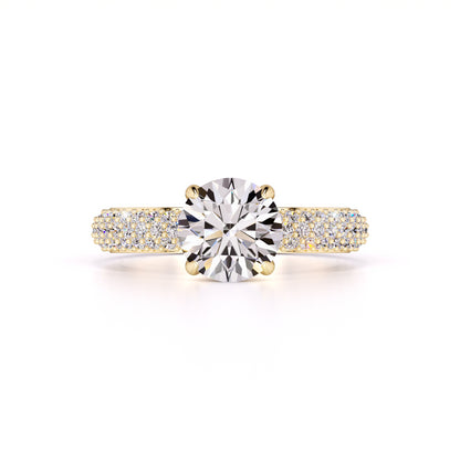 Vespera Moissanite & Lab Grown Diamond Ring | Yellow Gold | 1
