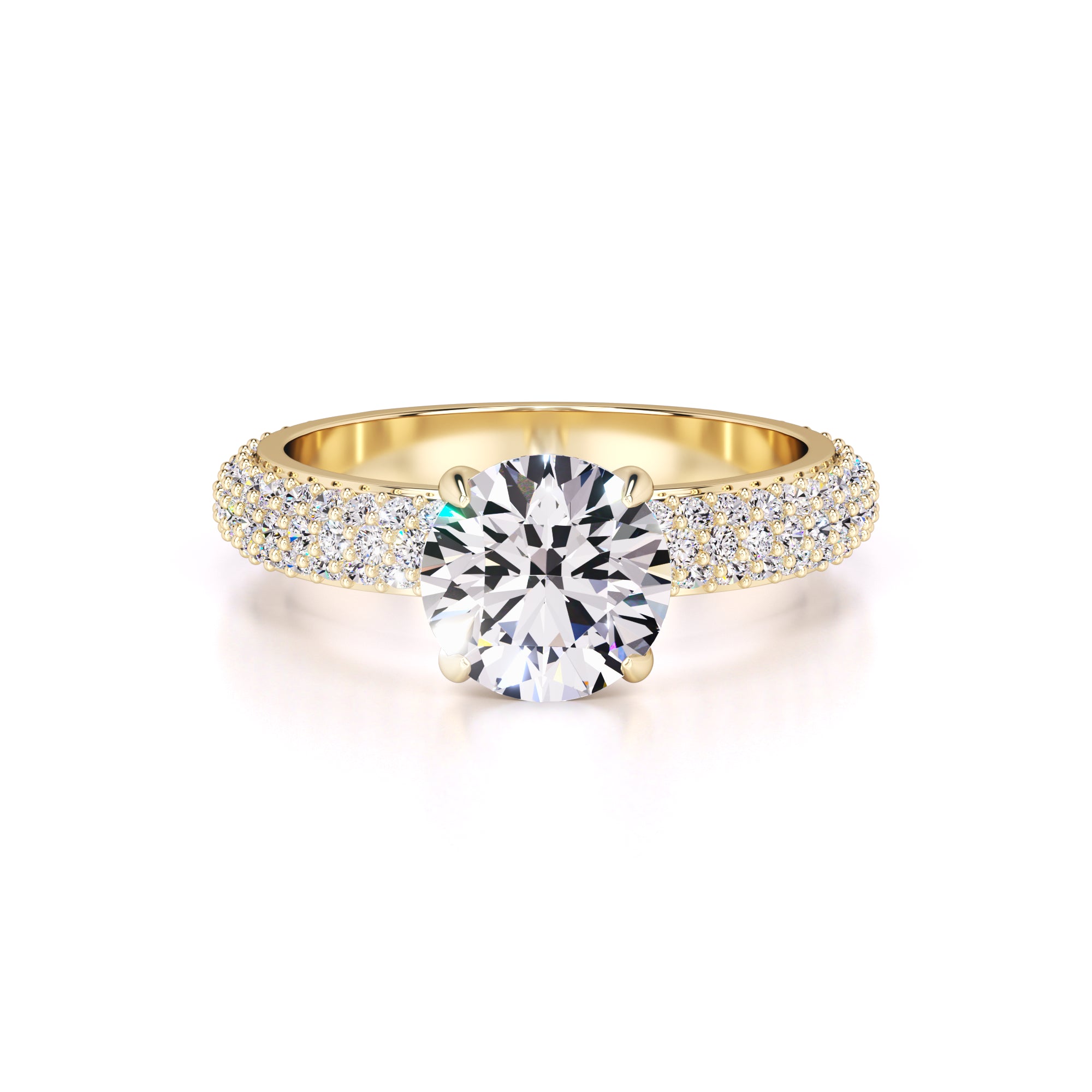 Vespera Lab Grown Diamond Ring | Yellow Gold | 1