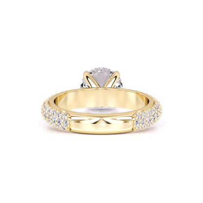 Vespera Moissanite & Lab Grown Diamond Ring | Yellow Gold | 3