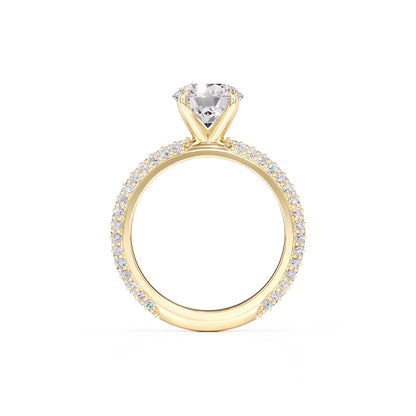 Vespera Moissanite & Lab Grown Diamond Ring | Yellow Gold | 4