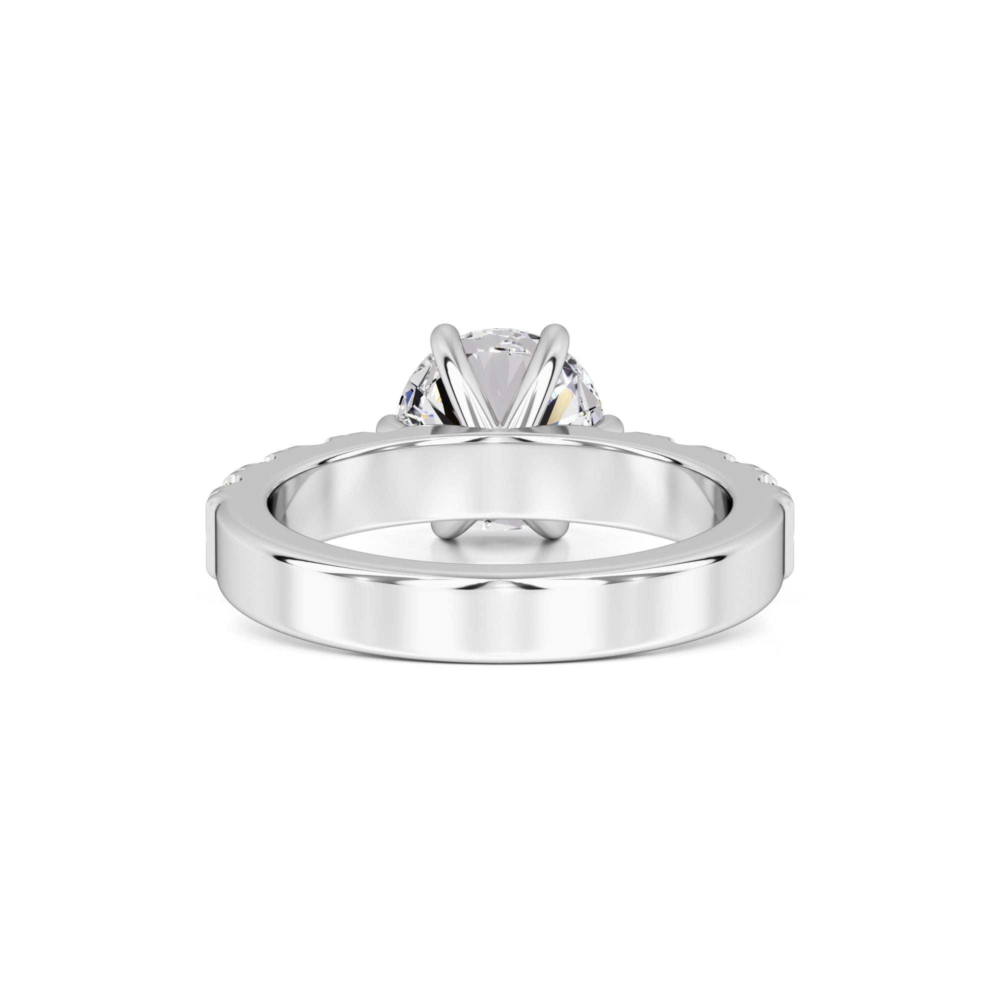 Amelia Moissanite & Lab Grown Diamond Ring | White Gold | 3